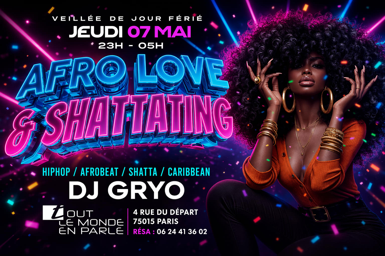 Soiree Afrolove & Shattating Club (Veille De Jours Ferié)