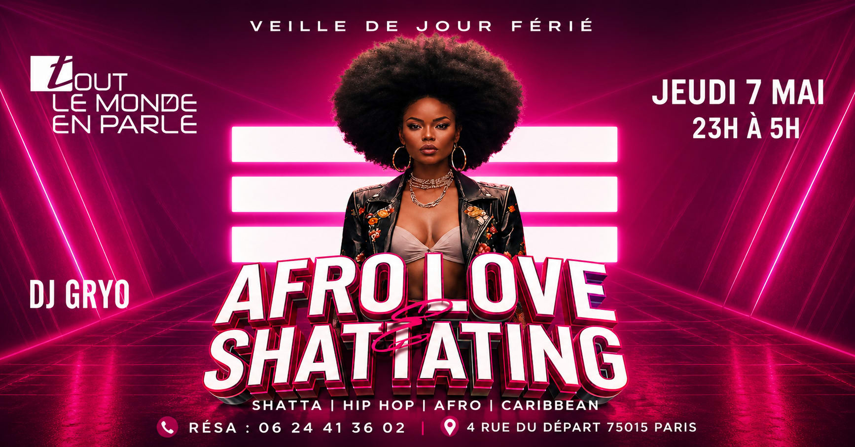 Soiree Afrolove & Shatta Club (Veille De Jours Ferie )