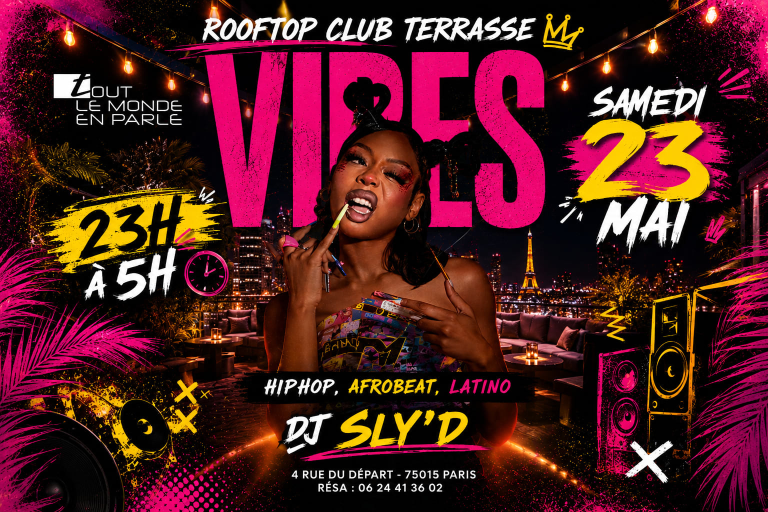 Rooftop Soiree Vibes Club , Hiphop ,Afrobeat , Latino