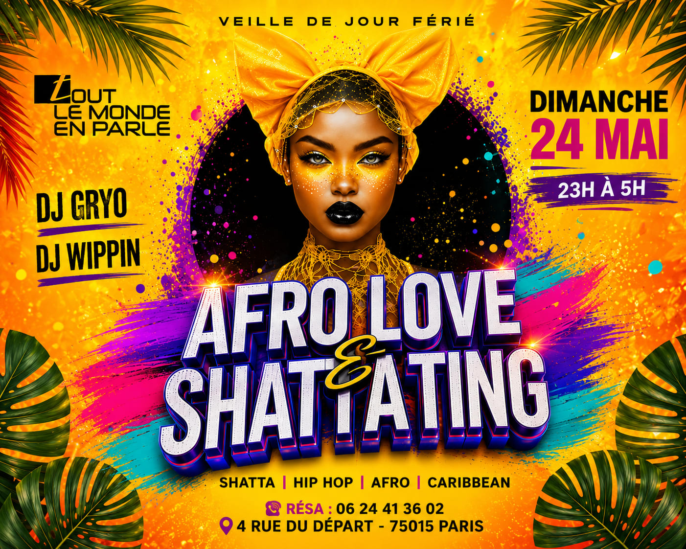 Soiree Afrolove & Shattating (Veille De Jours Ferié)
