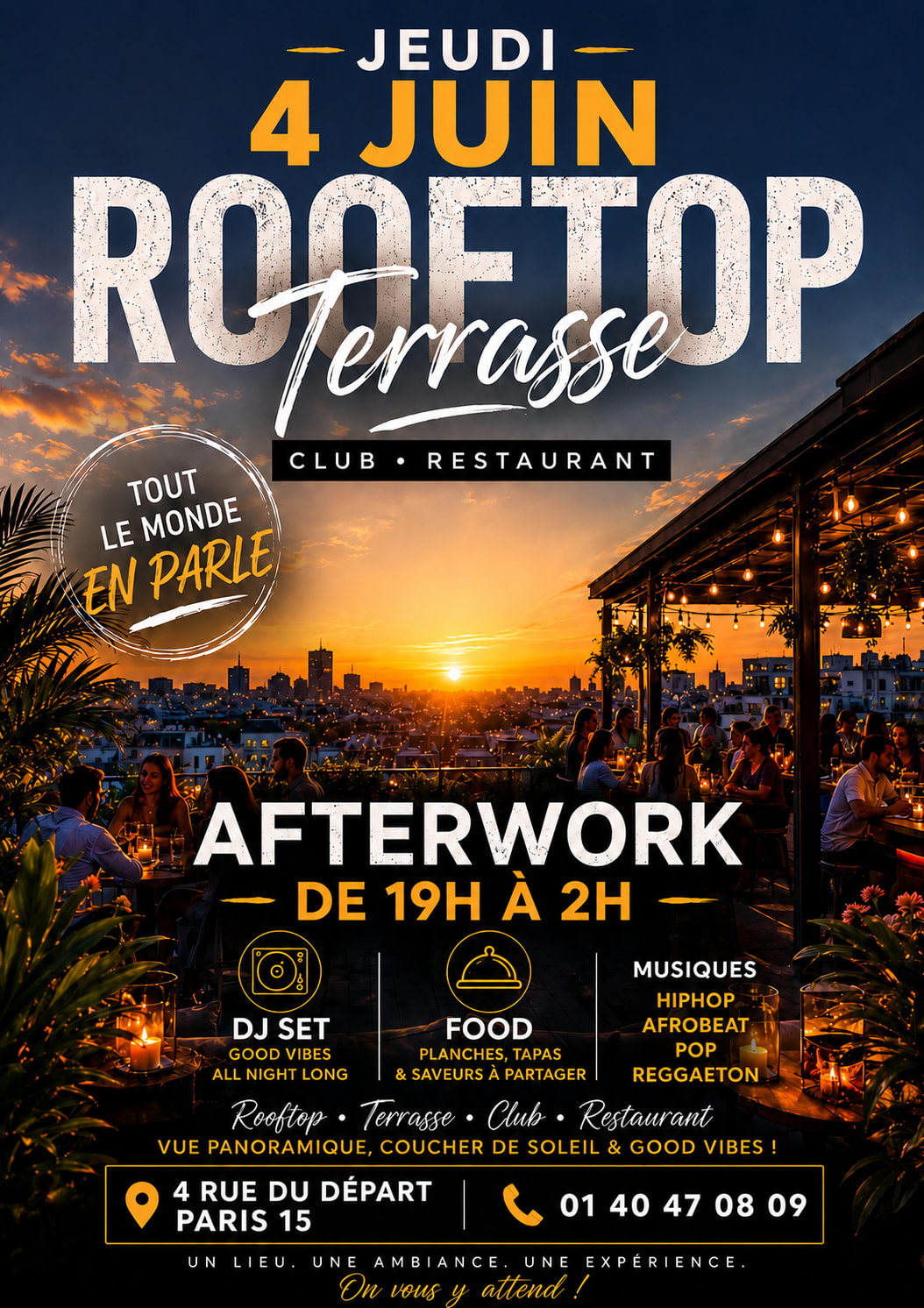Rooftop Club  Afterwork & Burger &Old School & Caribbean