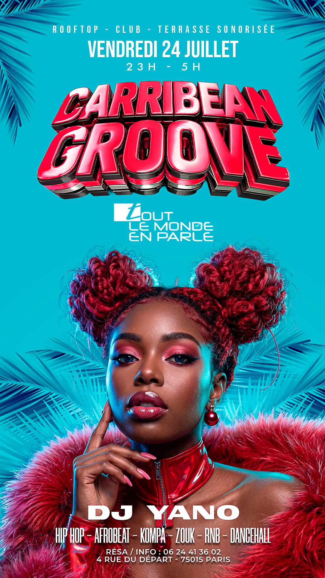Soiree Caribbean Groove Hiphop,Afrobeat, R&B, Club
