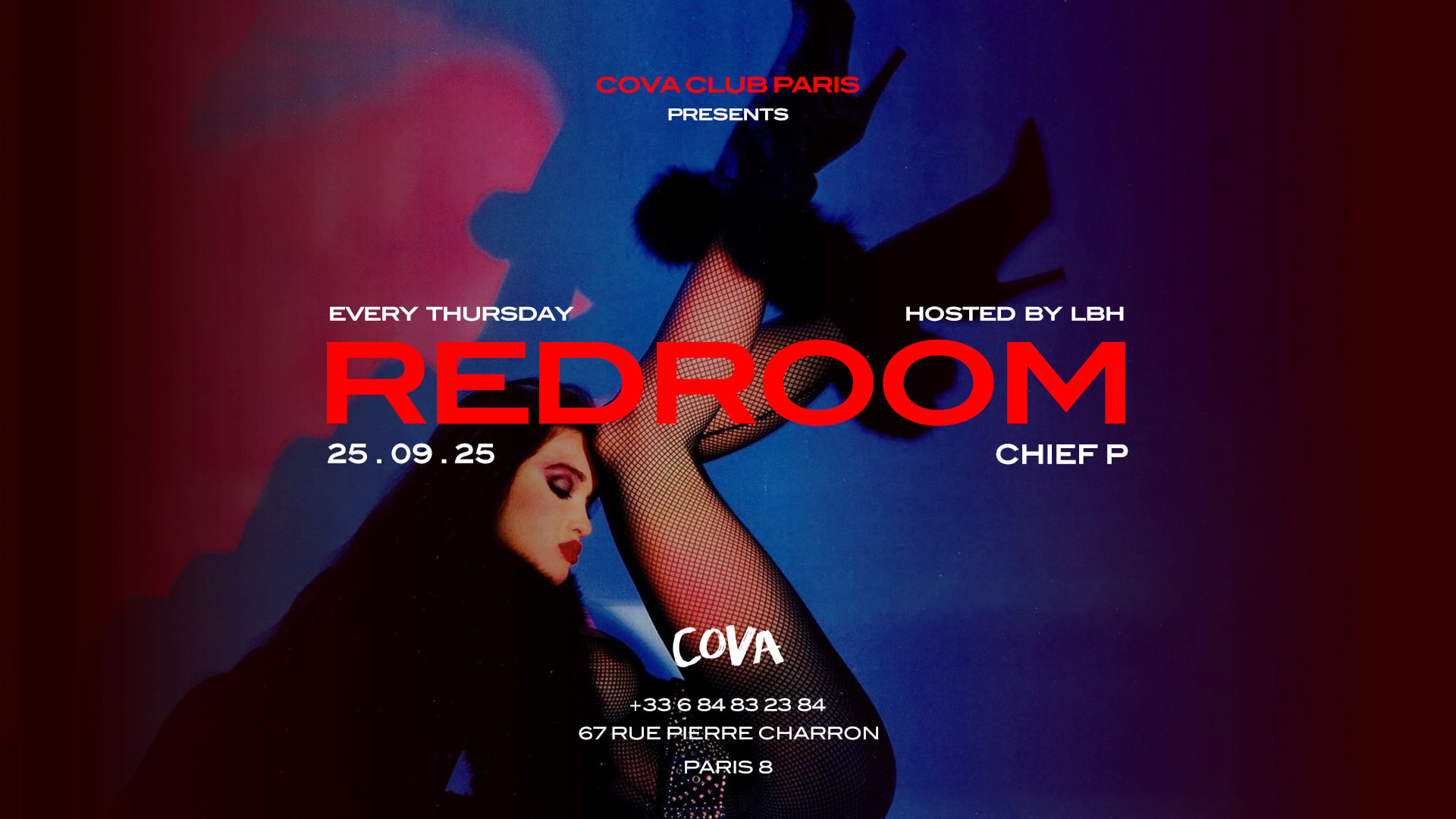 Redroom | Every Thursday At Cova Club Paris