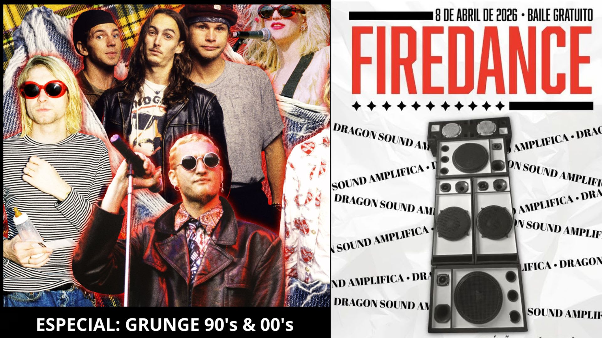 Happy Hour Fire Dance + Power Pop Especial Grunge