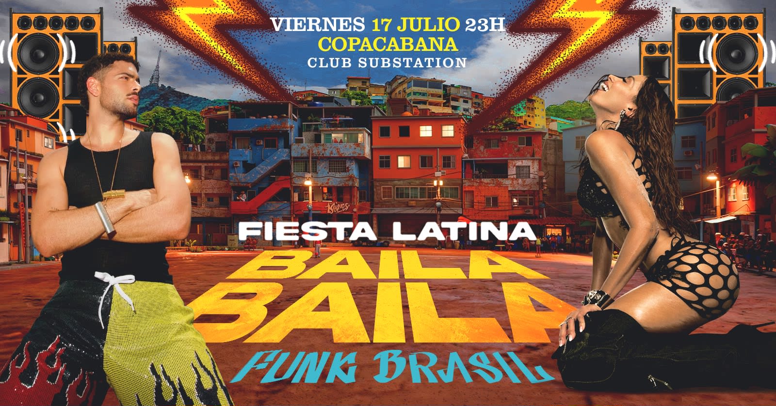 Fiesta Latina Baila Baila | Funk Brasil + Reggaeton 17 Julio