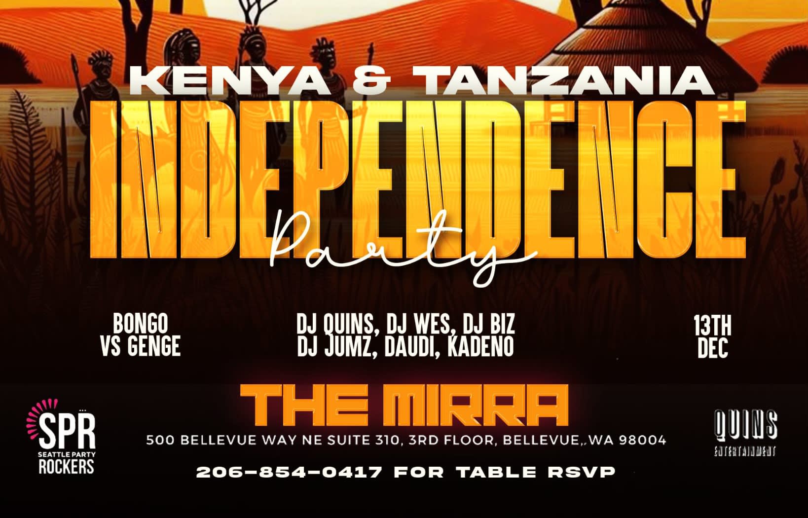 Kenya & Tanzania Independence Day Party