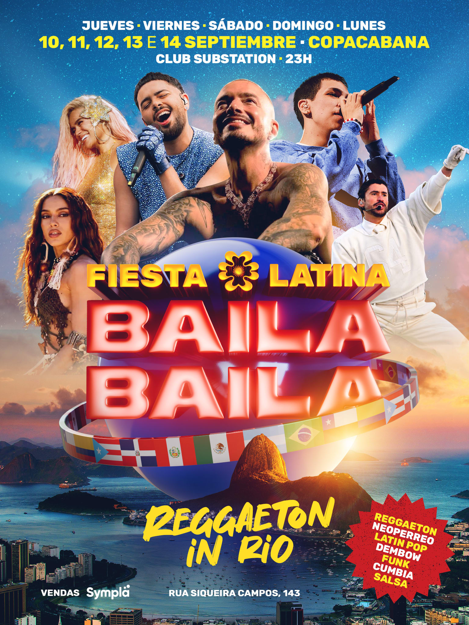 Fiesta Latina Baila Baila | Reggaeton In Rio 14 Septiembre