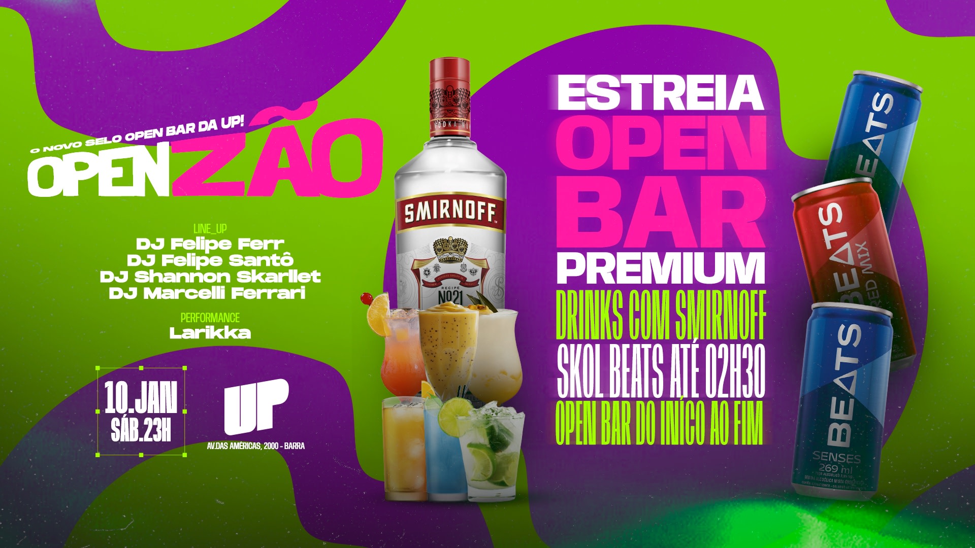 Openzão - Estreia (Open Bar Premium)