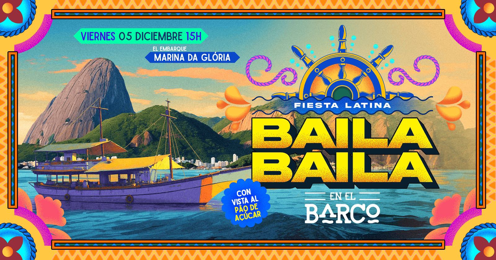 Fiesta Latina Baila Baila En El Barco 05 Diciembre 15h