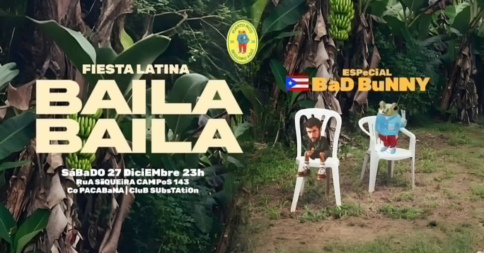 Fiesta Latina Baila Baila | Especial Bad Bunny 27 Diciembre