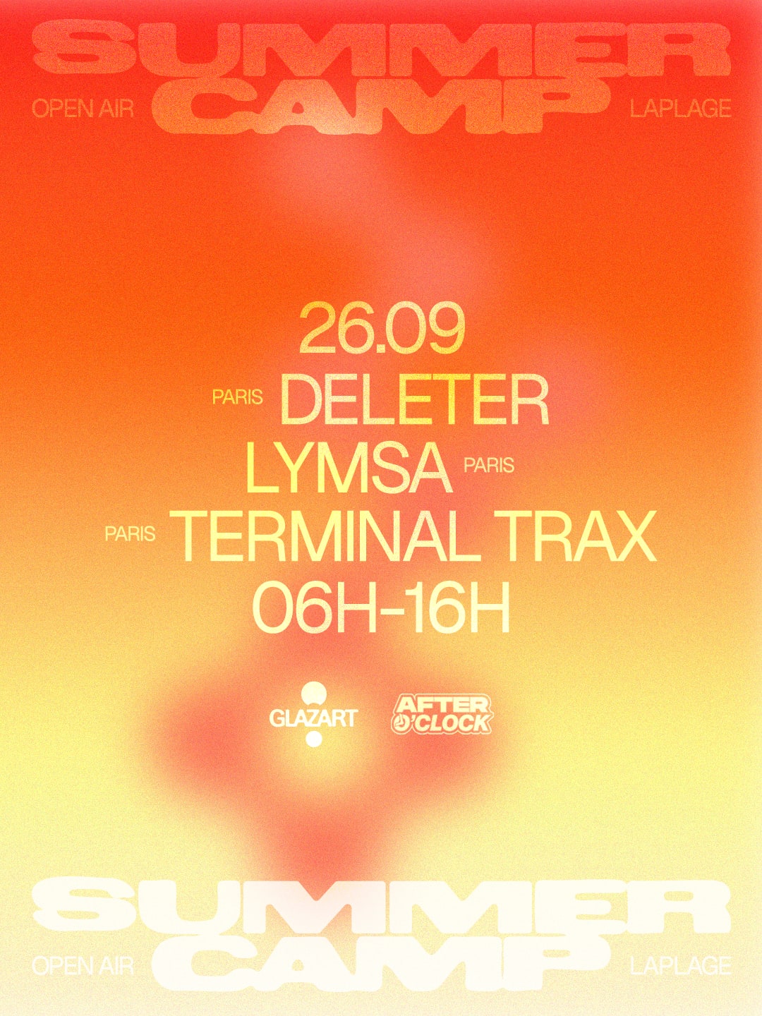 After O'clock X La Plage Open Air : Terminal Trax & More