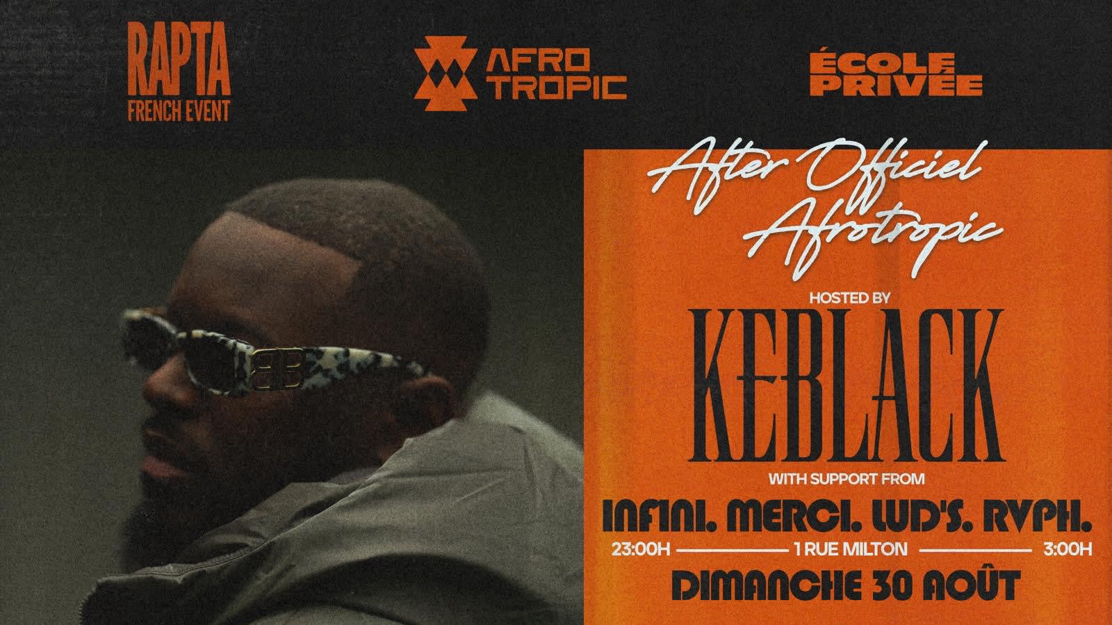 Rapta - Rap Fr & Afro + Special Guest 30.08 - École Privée