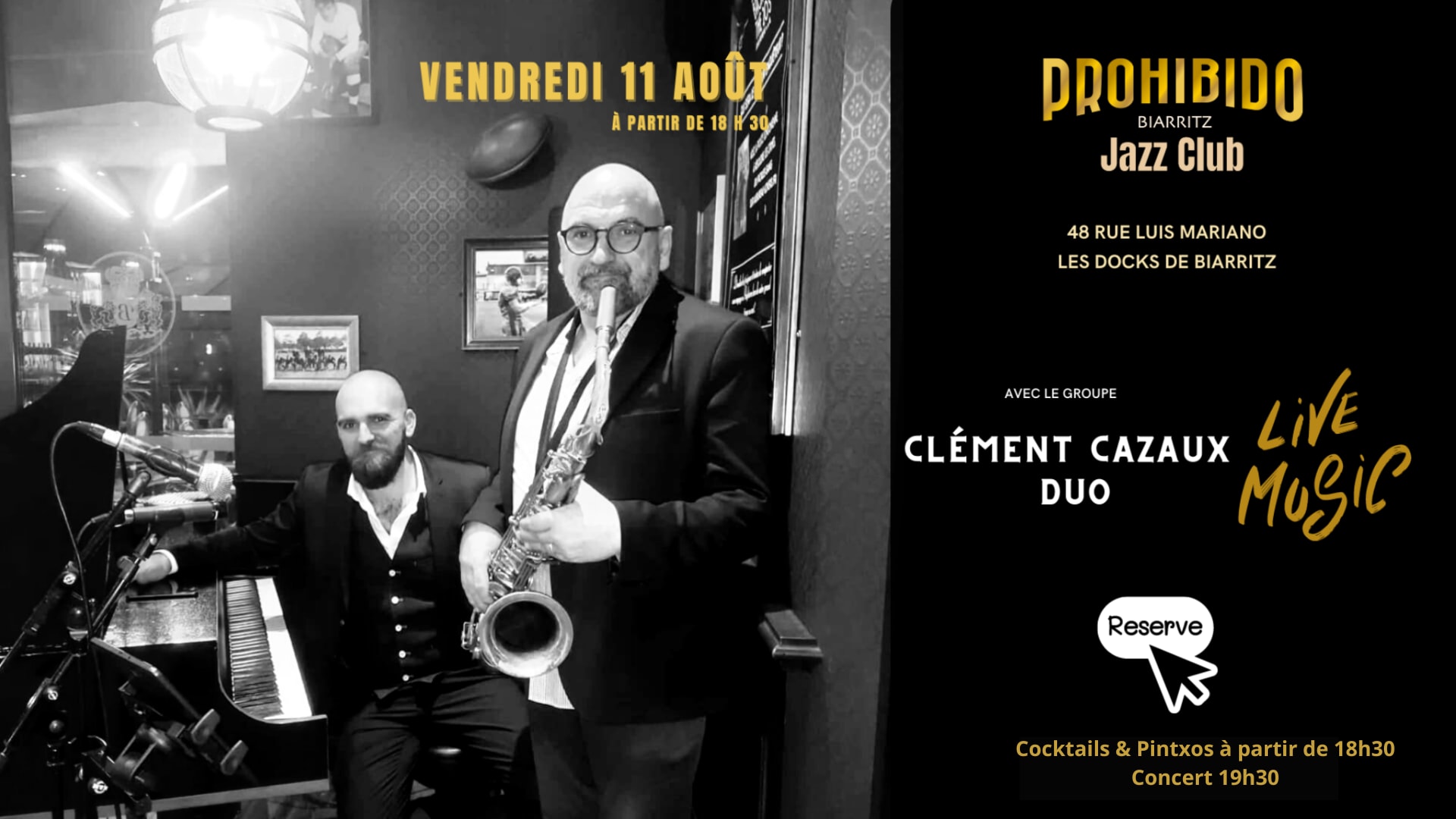Soirée Clement Cazaux Duo