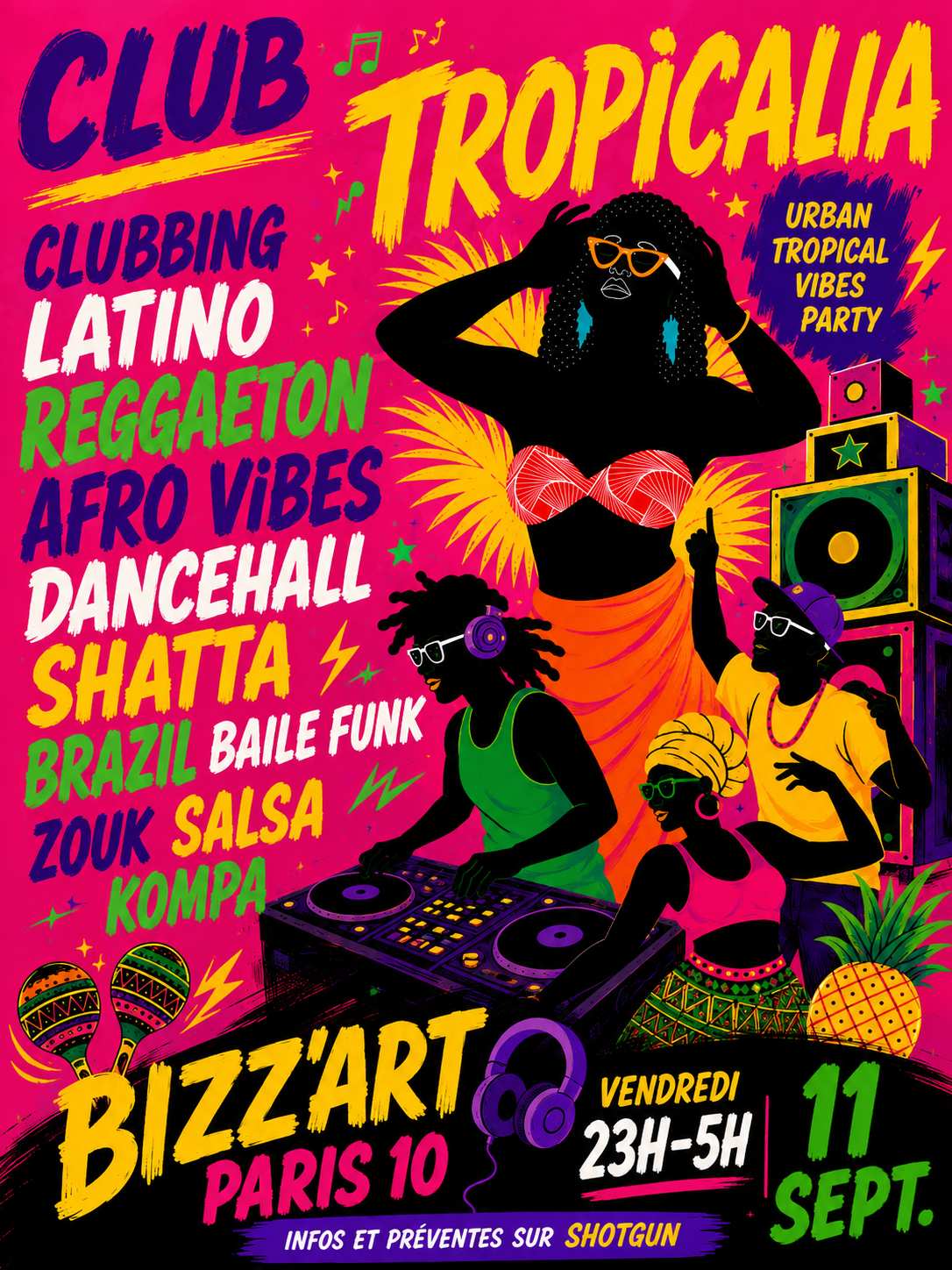 Club Tropicalia 11/9 ~ Afro, Latin, Caribbean, Brazil Vibes!