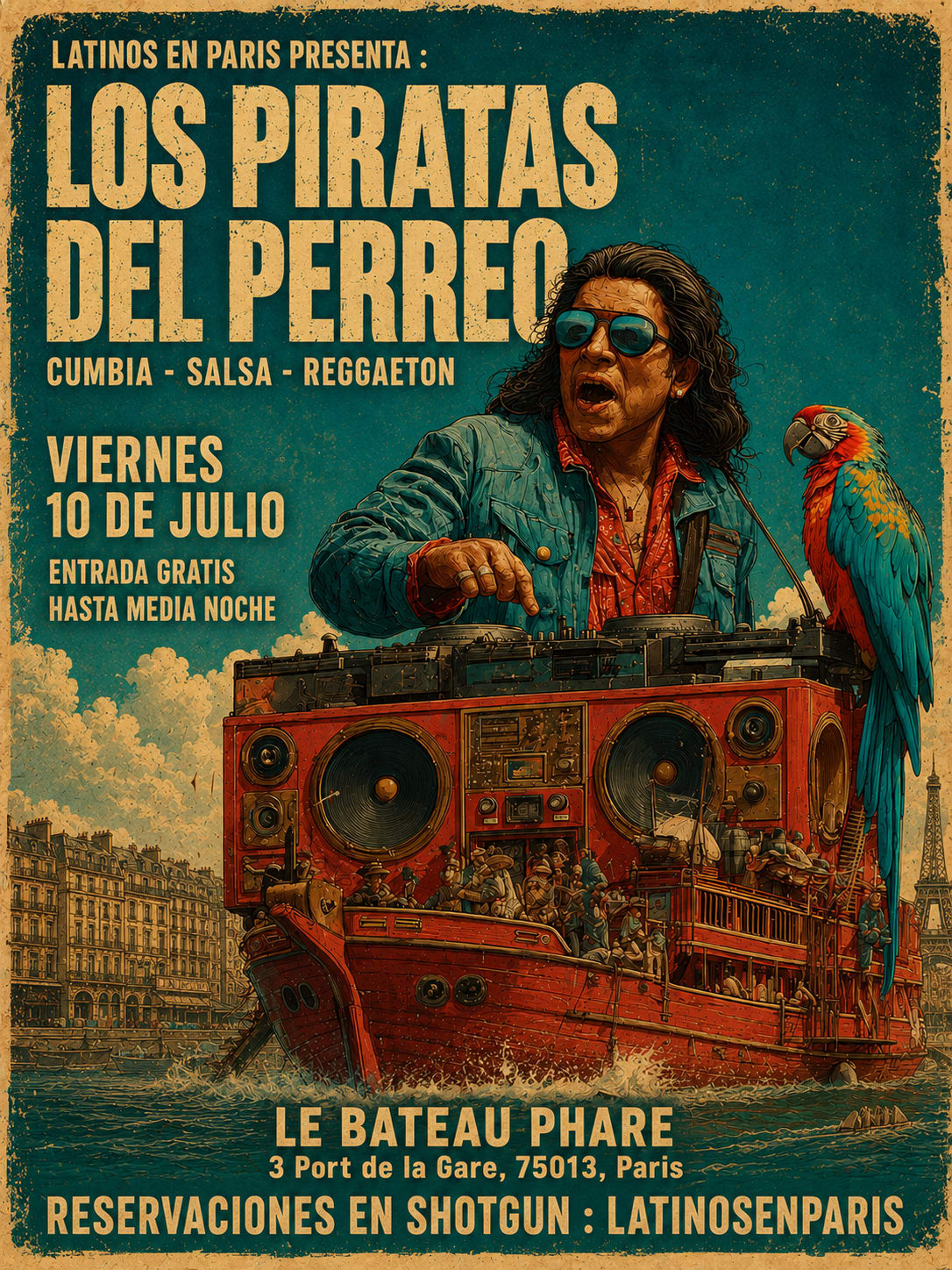 Los Piratas Del Perreo Au Bateau Phare