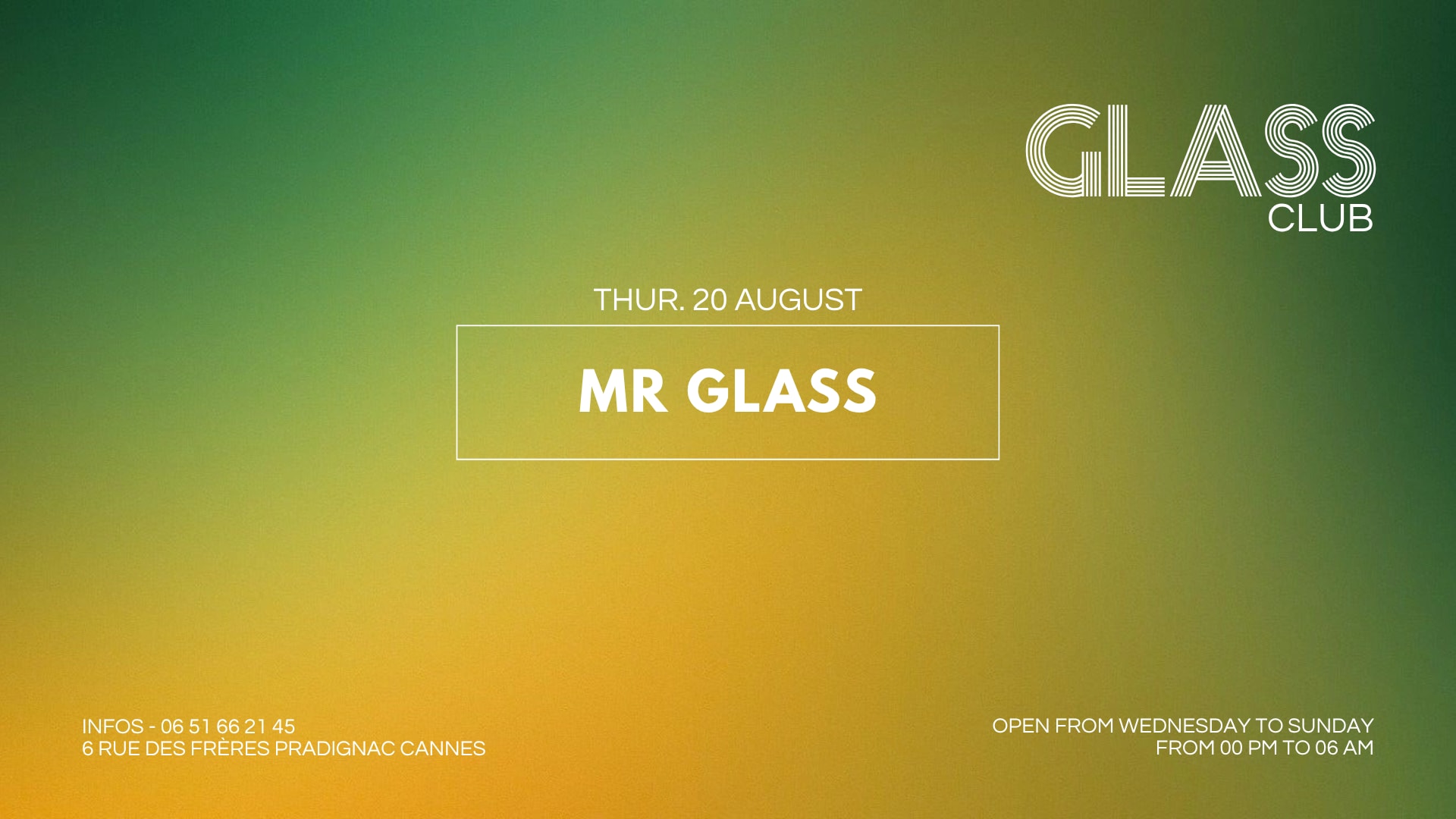 Dj Mr Glass W/
