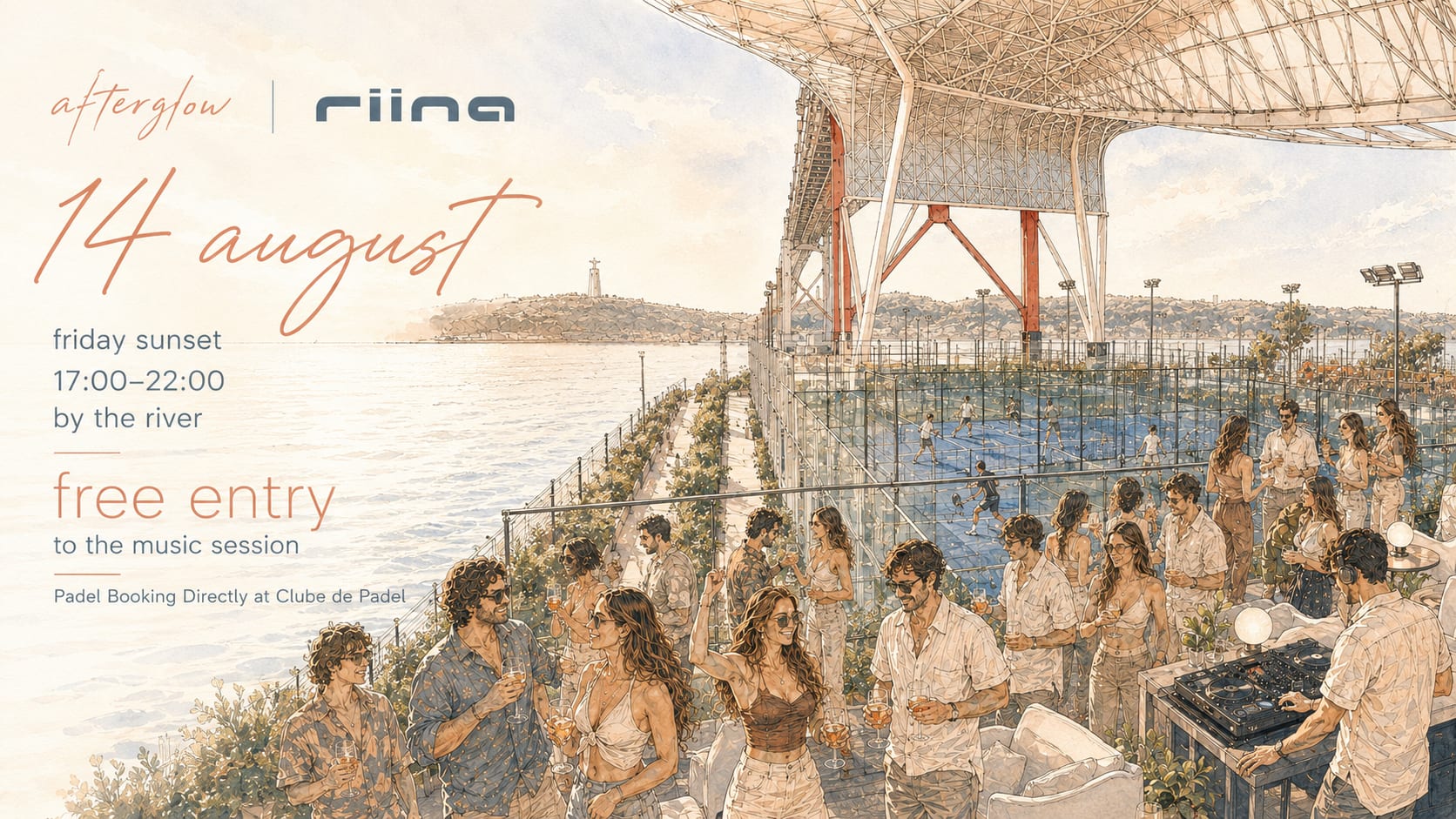 Sunset Rooftop Session | Clube De Padel, Alcântara Riverside