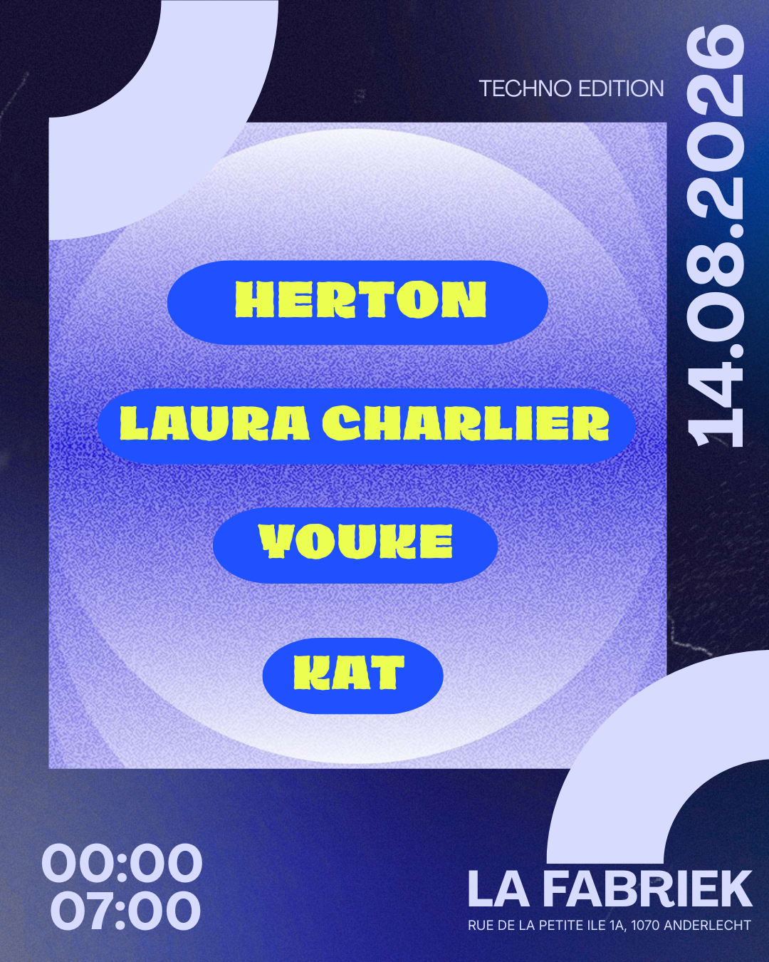 Techno Edition @Lafabriek | 14 August