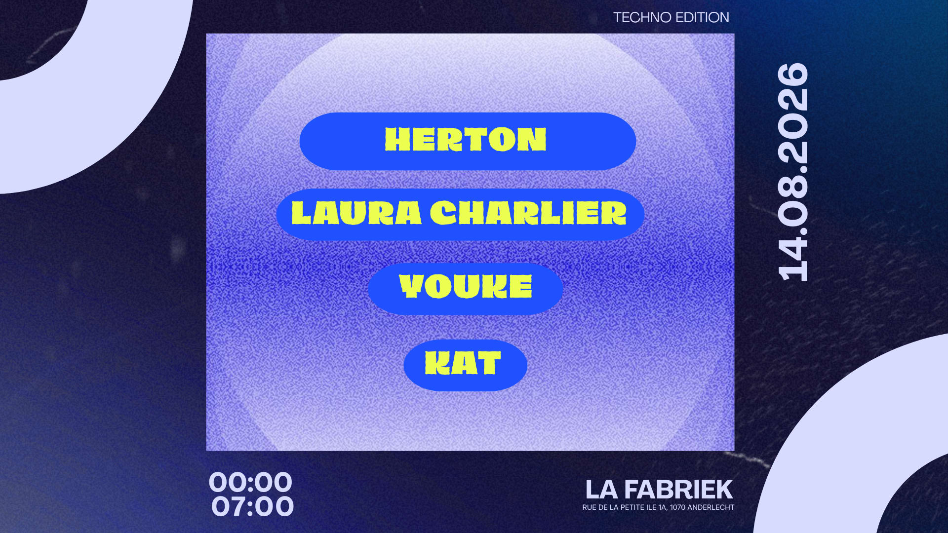 Techno Night | 14 August | La Fabriek