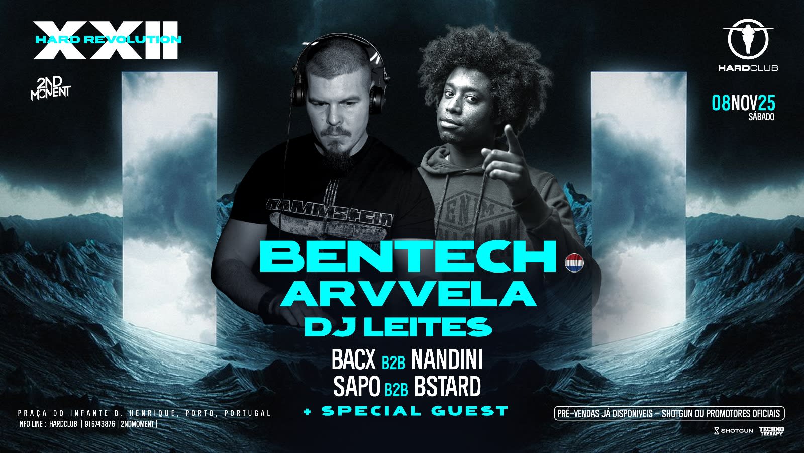 Hardmoment XXII W/ Bentech + Guest's At Hard Club - Porto