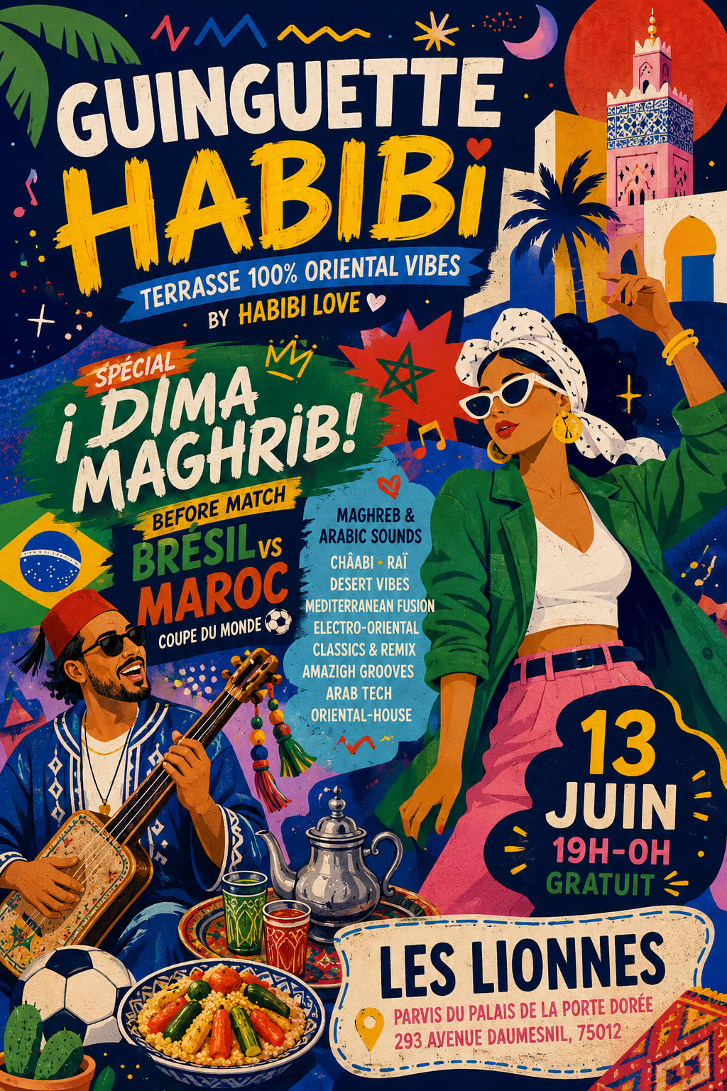 Guinguette Habibi - Terrasse 100% Maghreb & Arabic Vibes !