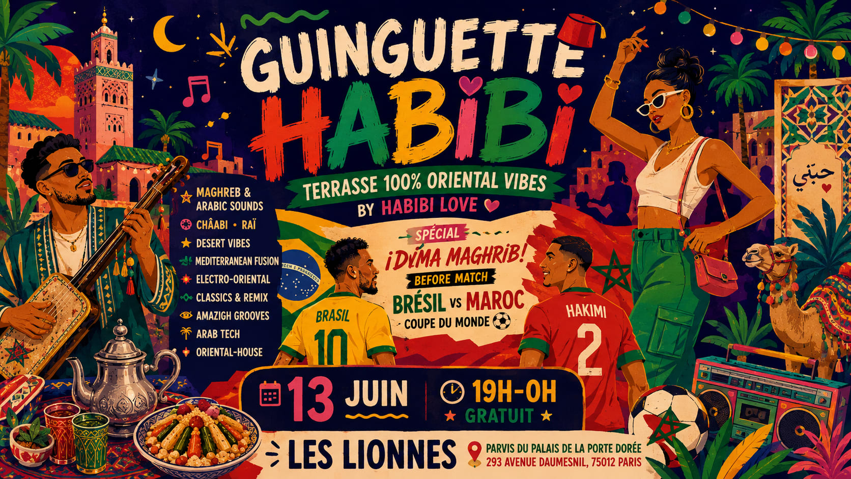 Guinguette Habibi - Terrasse 100% Maghreb & Arabic Vibes !