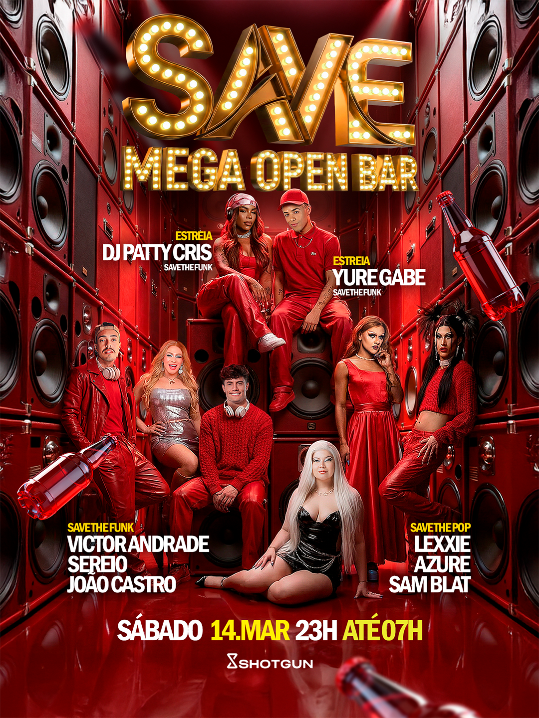 Save -Yuri Gabe E Patty Cris | Mega Open Bar | Festa Até 7h