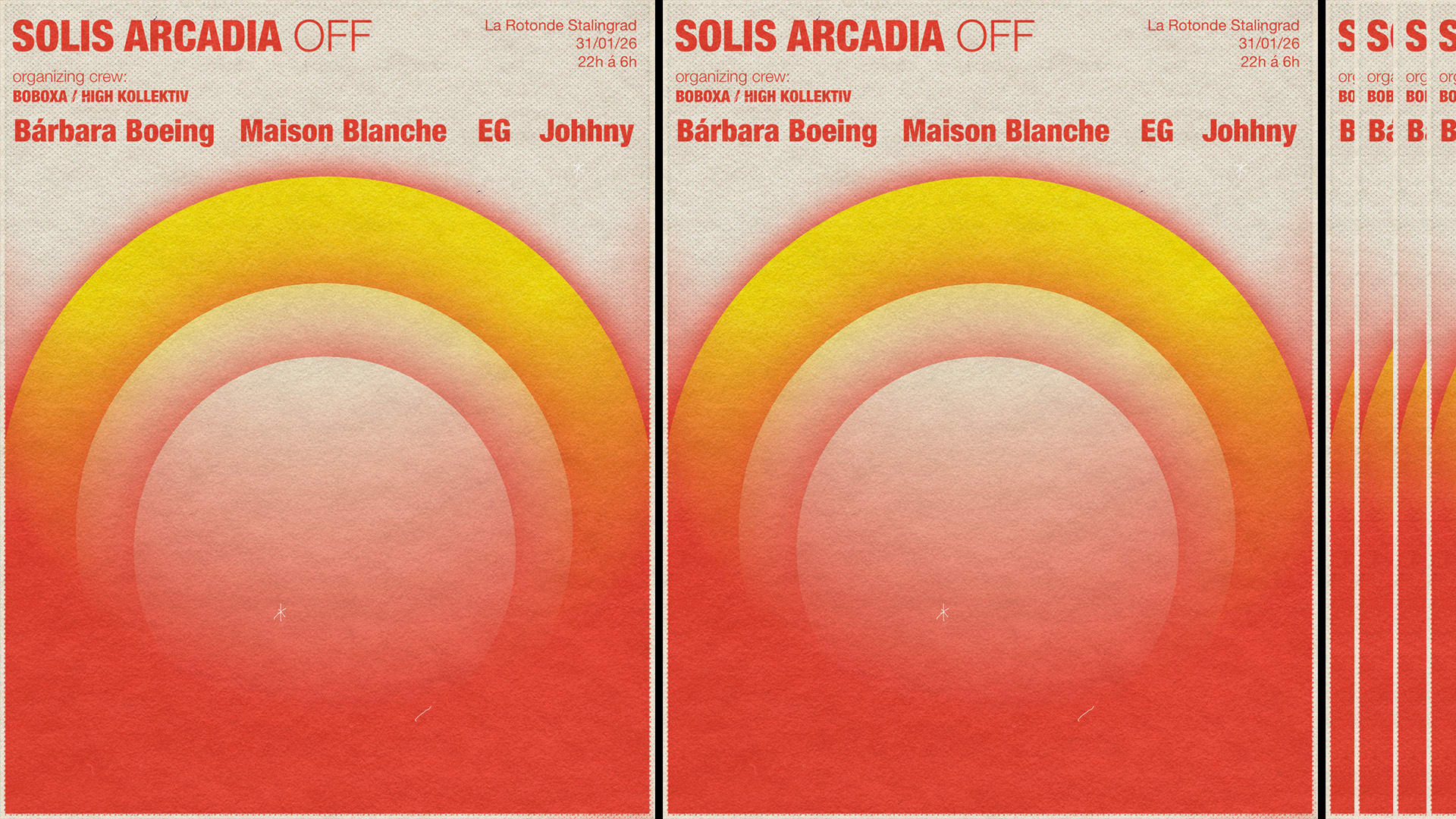 Solis Arcadia Off|Bárbara Boeing, Maison Blanche, Eg, Johhny