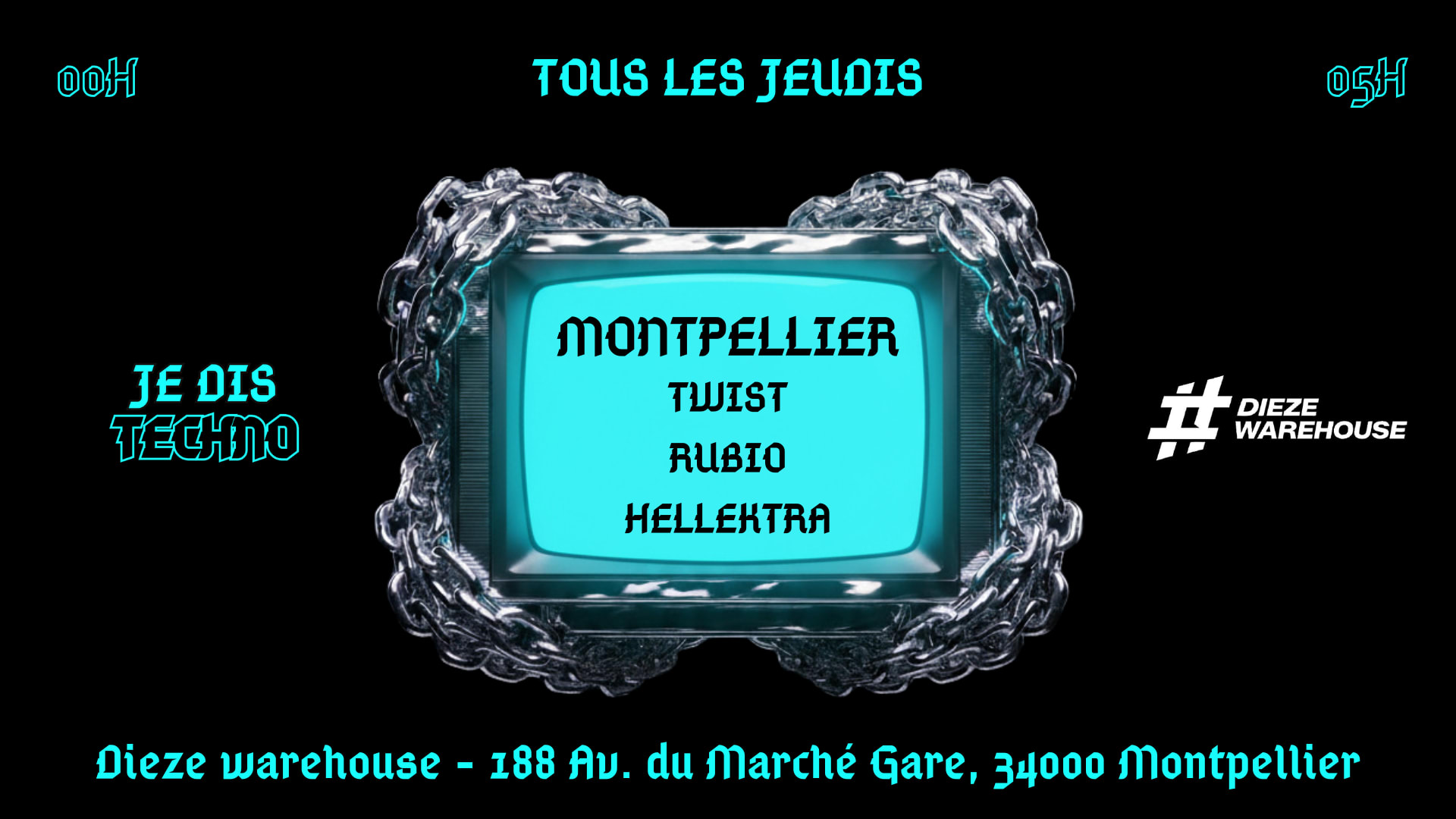 Je Dis Techno - Dieze Warehouse - 23/04