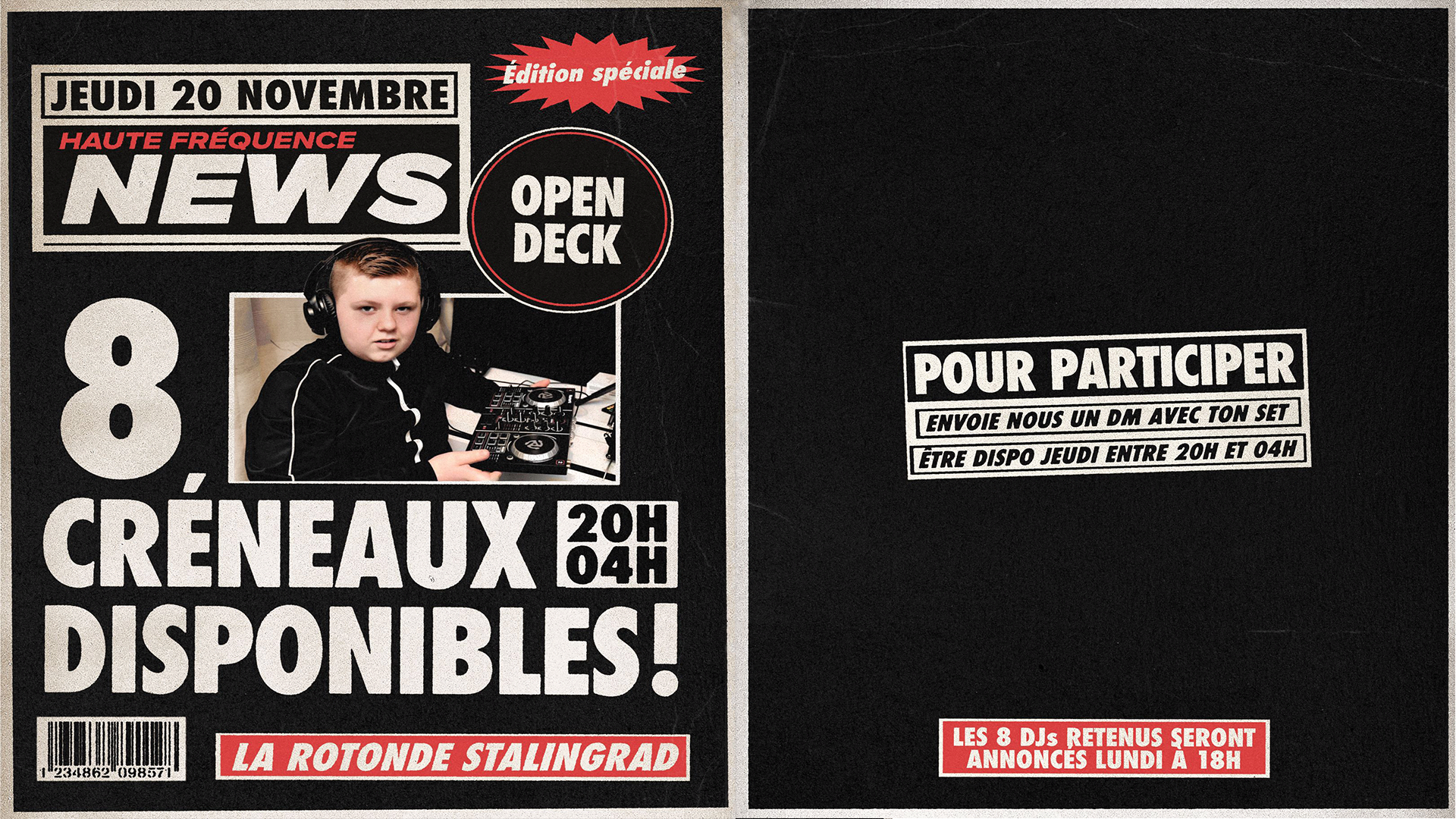 Haute Fréquence #14 - Open Decks Only