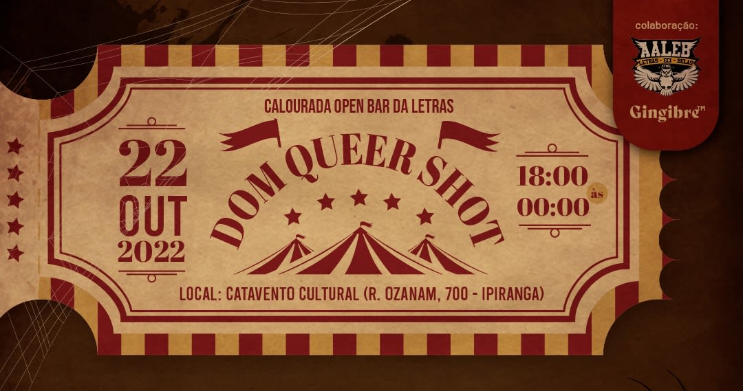 Dom Queer Shot - Halloween Da Letras 2022