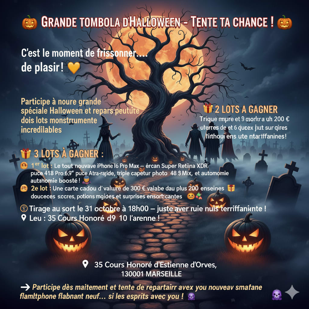 Immense Tombolat D'halloween