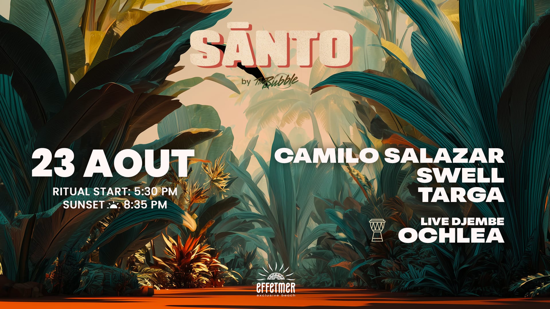 Santo 23 Aout - Your Sunday Ritual On The Beach