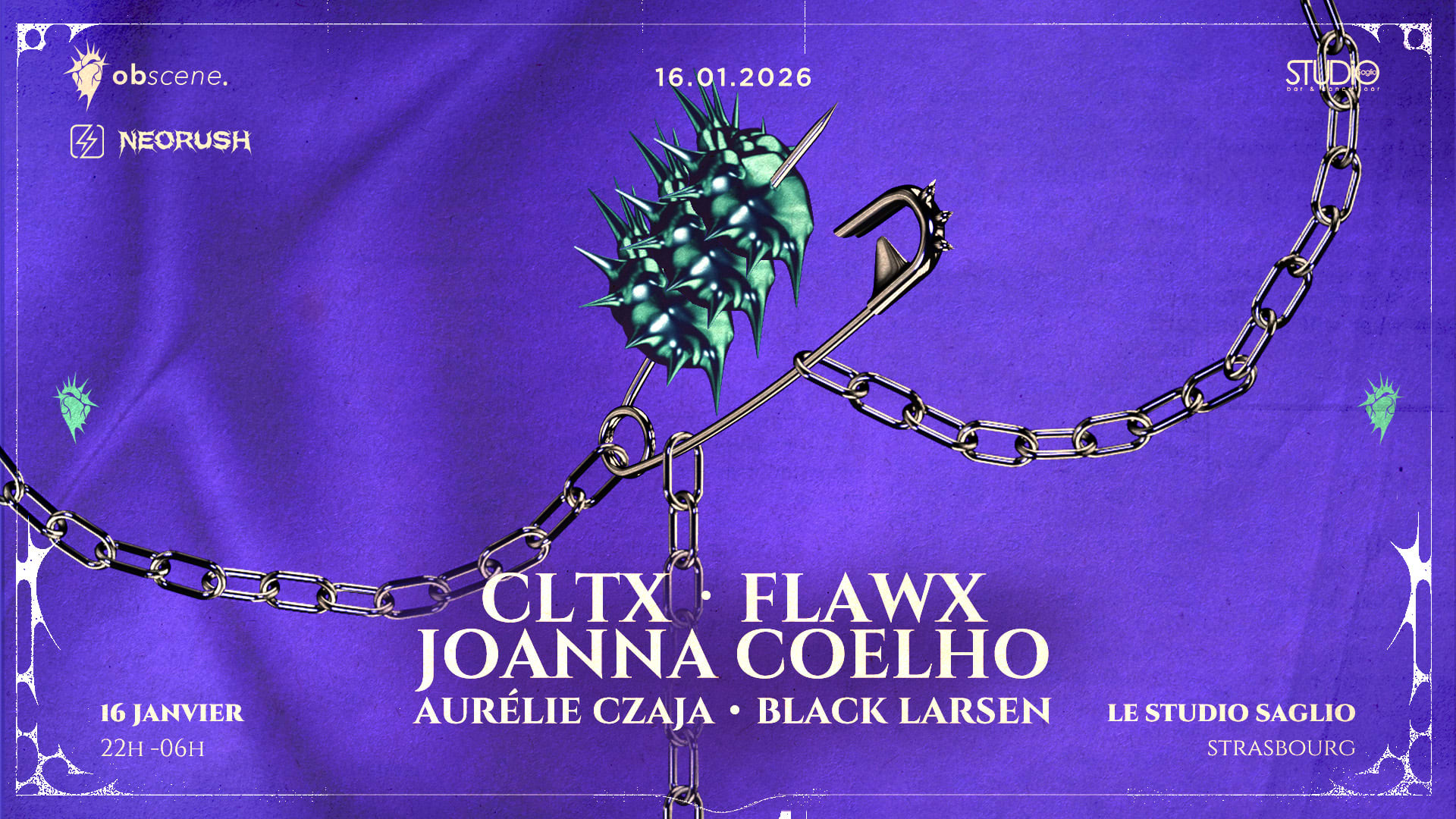 Obscene X Neorush : Cltx - Flawx - Joanna Coelho