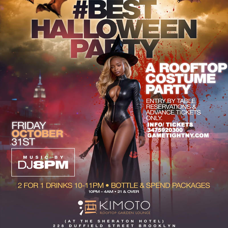 Kimoto Rooftop Lounge Halloween Party 2025