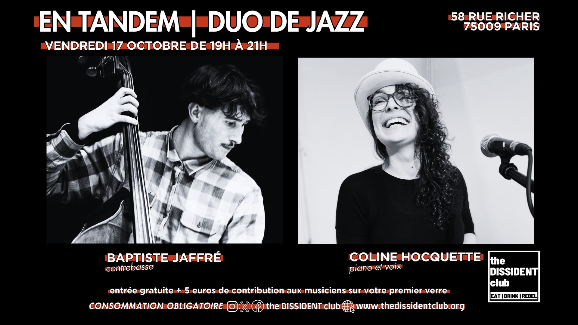 [Jazz] En Tandem Duo 17 Octobre