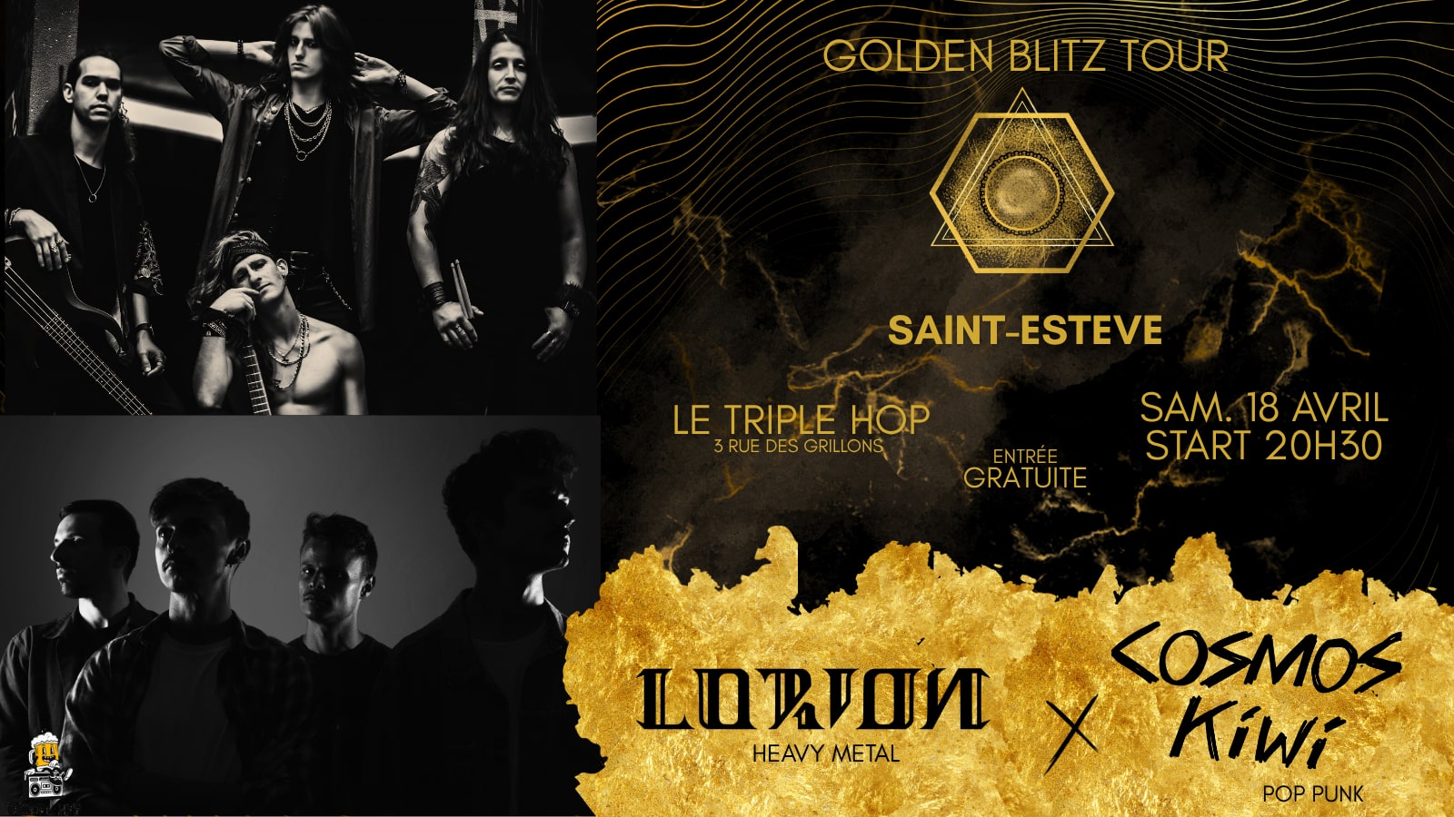 Lorion + Cosmos Kiwi Concert Au Triple Hop