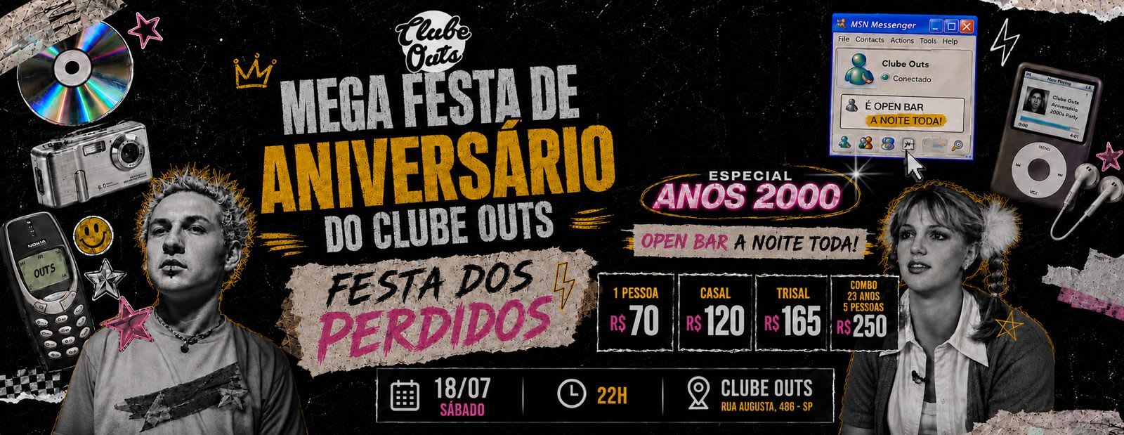 Terceira Mega Festa De Aniversário Do Outs | Julho, 23 Anos