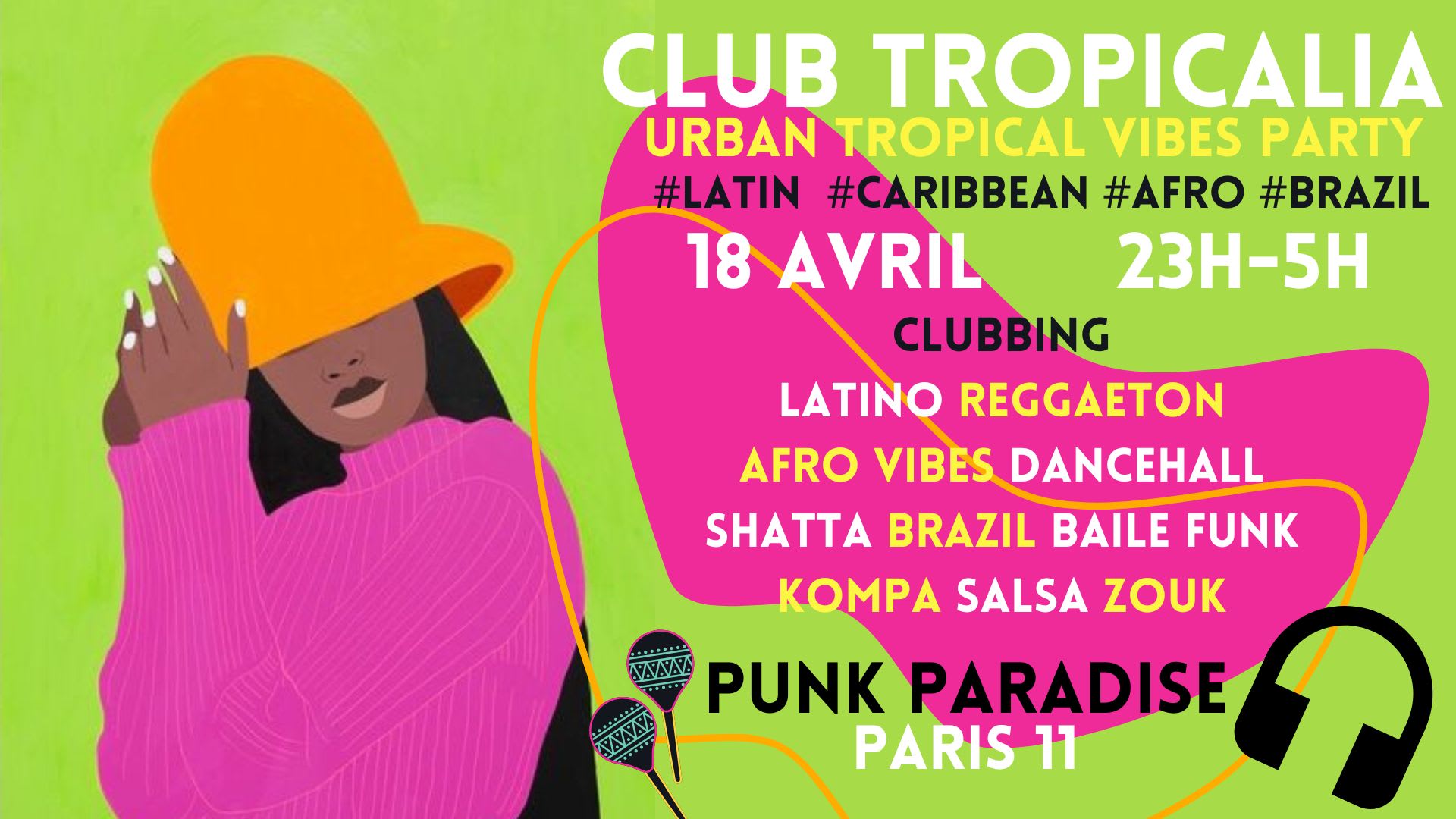 Club Tropicalia 18/4 ~ Afro, Latin, Caribbean, Brazil Vibes!