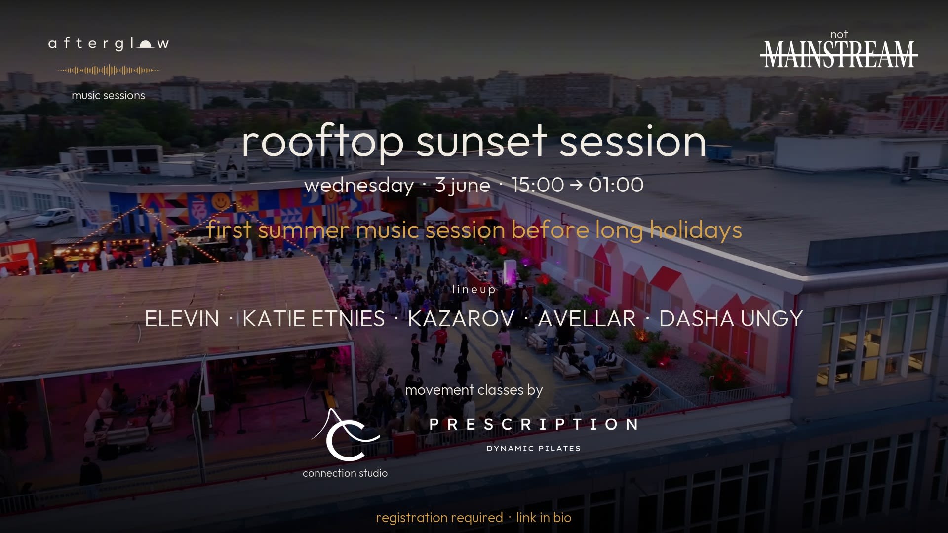 Afterglow Rooftop Session X Notmainstream · Jun 3 · Idb