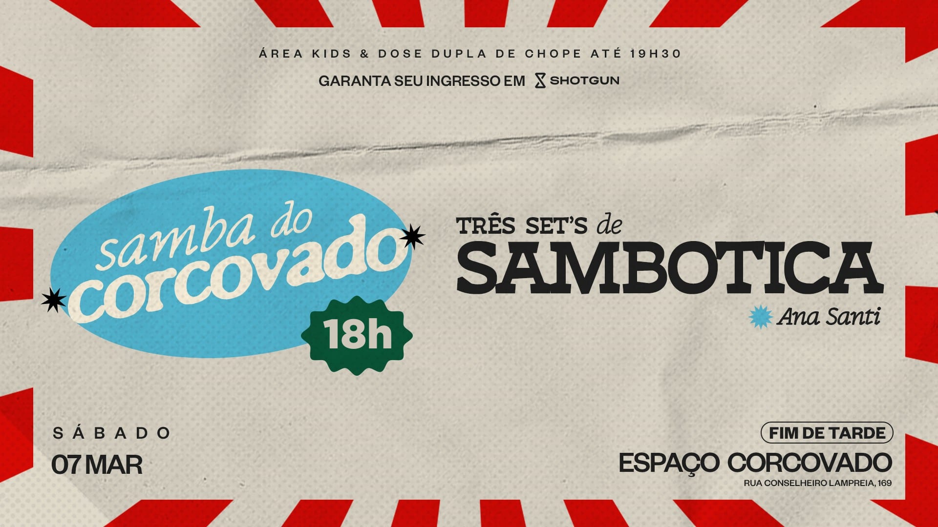 Sambotica No Samba Do Corcovado • 18h • 3 Sets