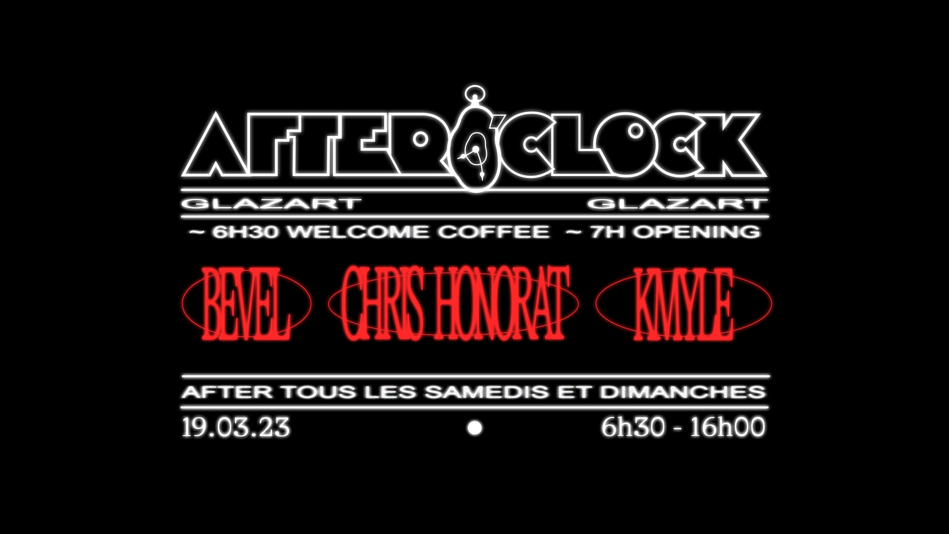 After O'clock : Chris Honorat, Bevel, Kmyle