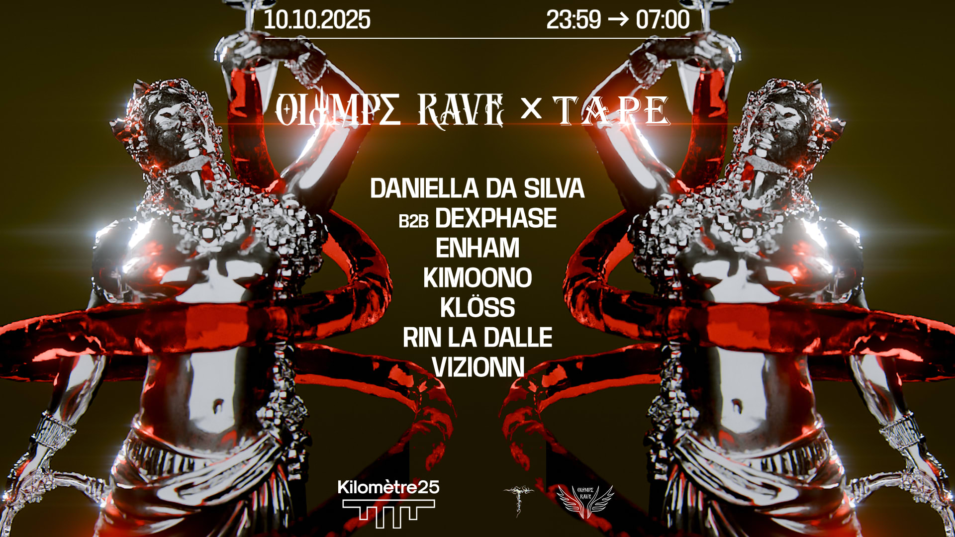 Olympe Rave : Vizionn, Dexphase B2b Daniella Da Silva & More