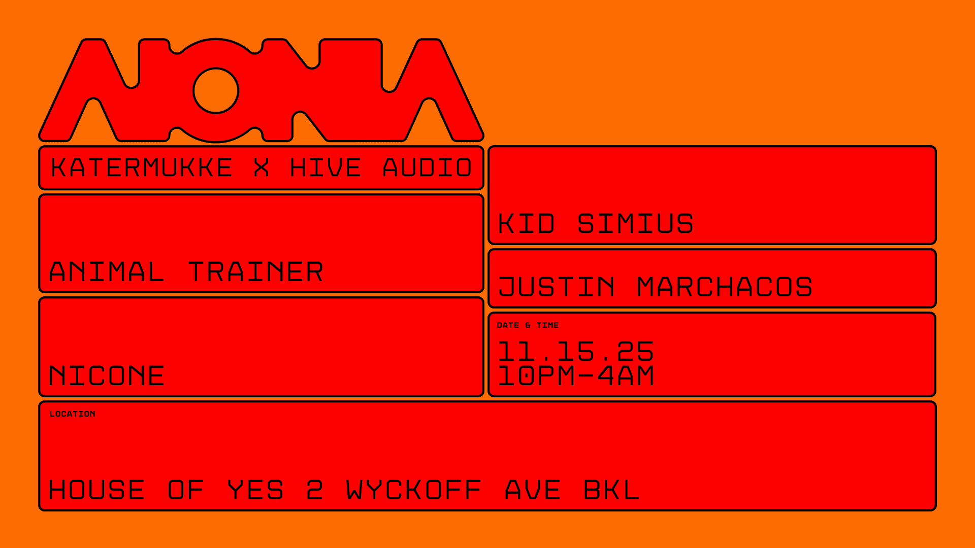Katermukke X Hive Audio: Animal Trainer • Justin Marchacos++