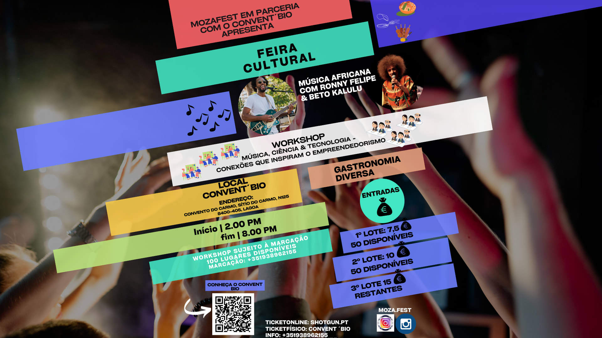 Mozafest - Feira Cultural - Música - Workshop -Gastronomia