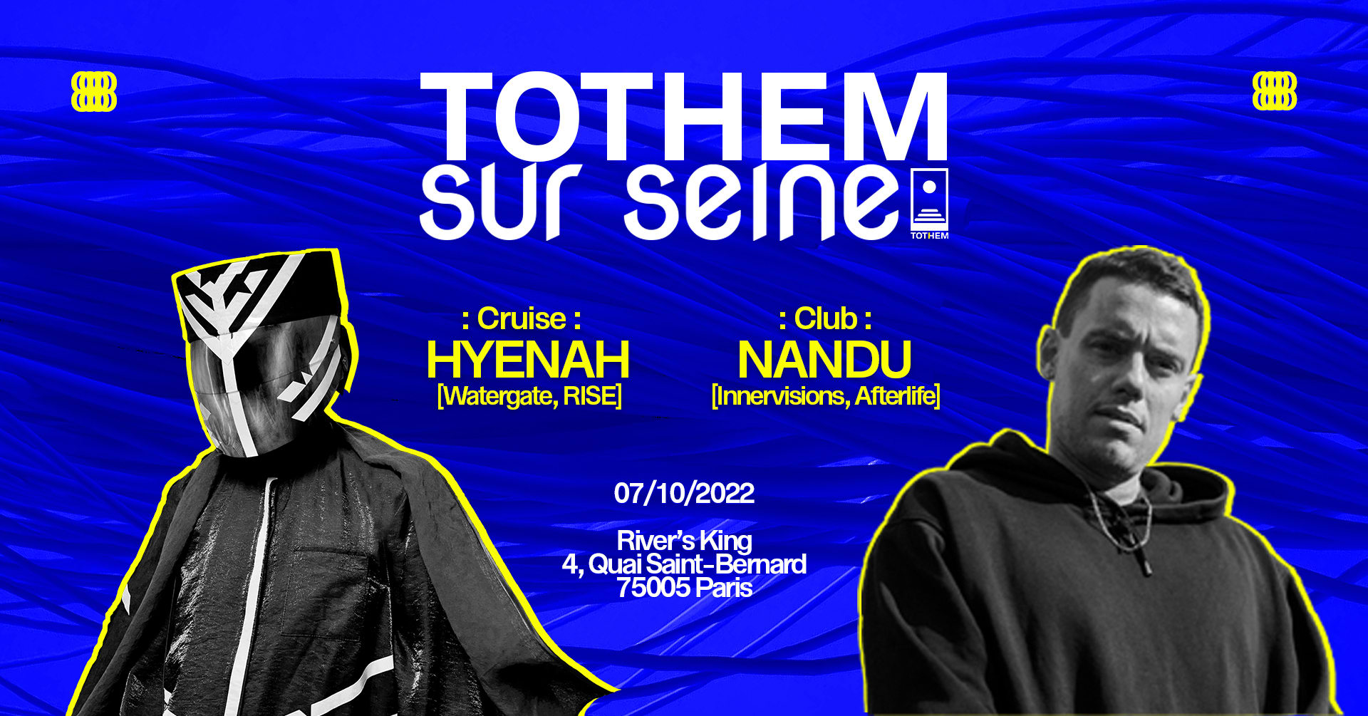 Tothem Sur Seine | Croisière With Hyenah And Club With Nandu