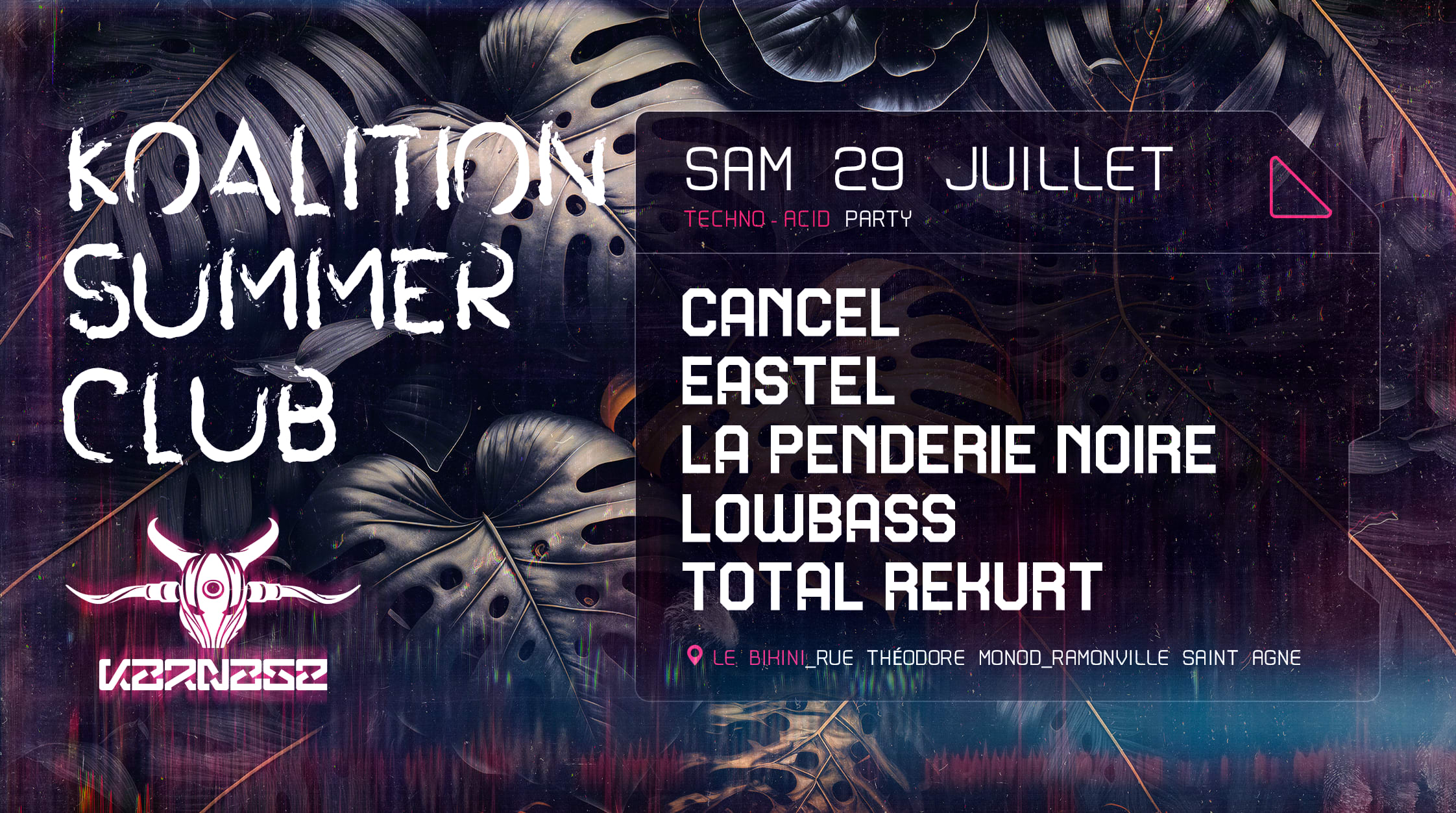 Koalition Summer Club W/Cancel, Eastel, La Penderie Noire...
