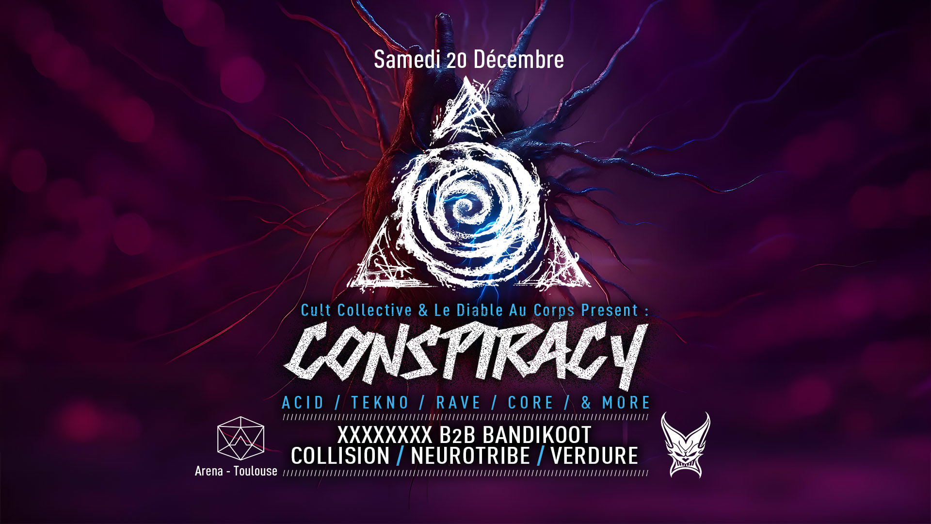 Cult Collective And Ldac Present Conspiracy - Arena Toulouse
