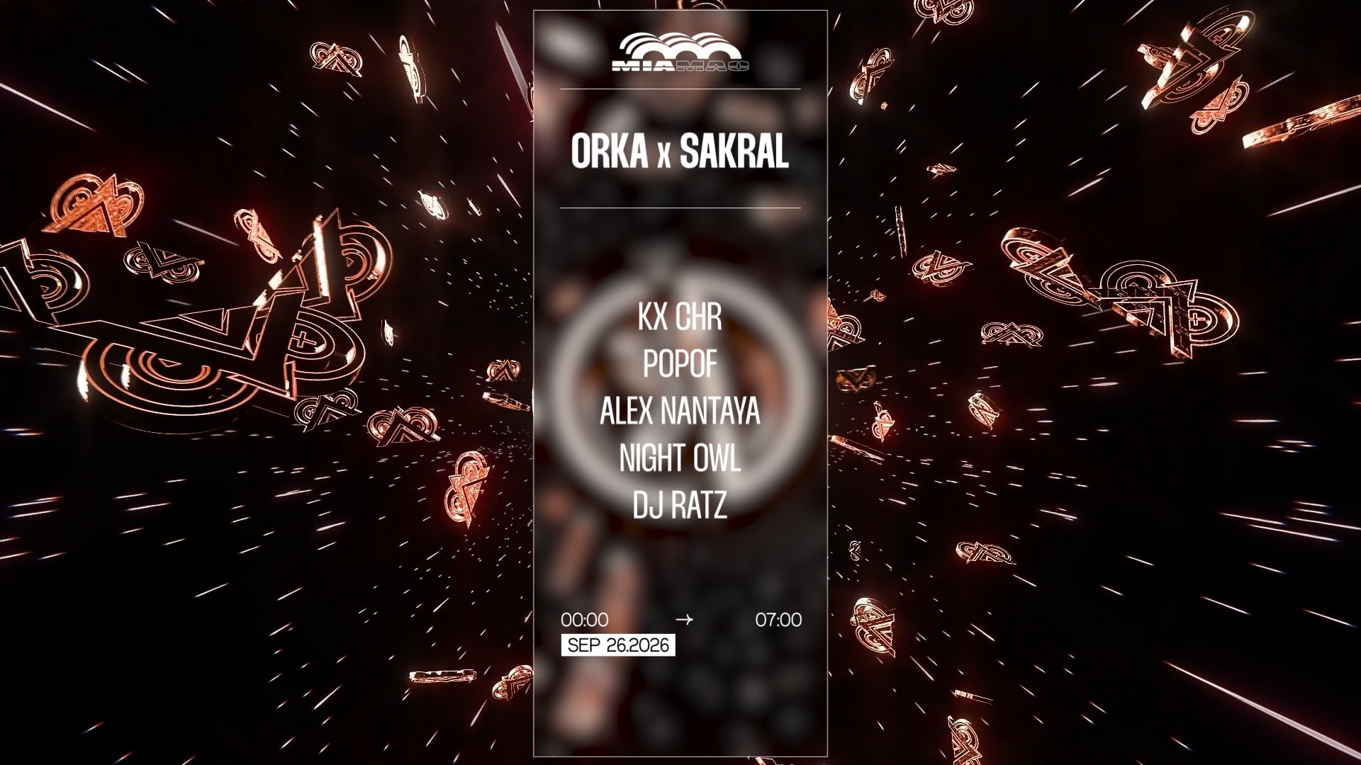 Orka X Sakral : Kx Chr, Popof, Alex Nantaya, Night Owl, Ratz