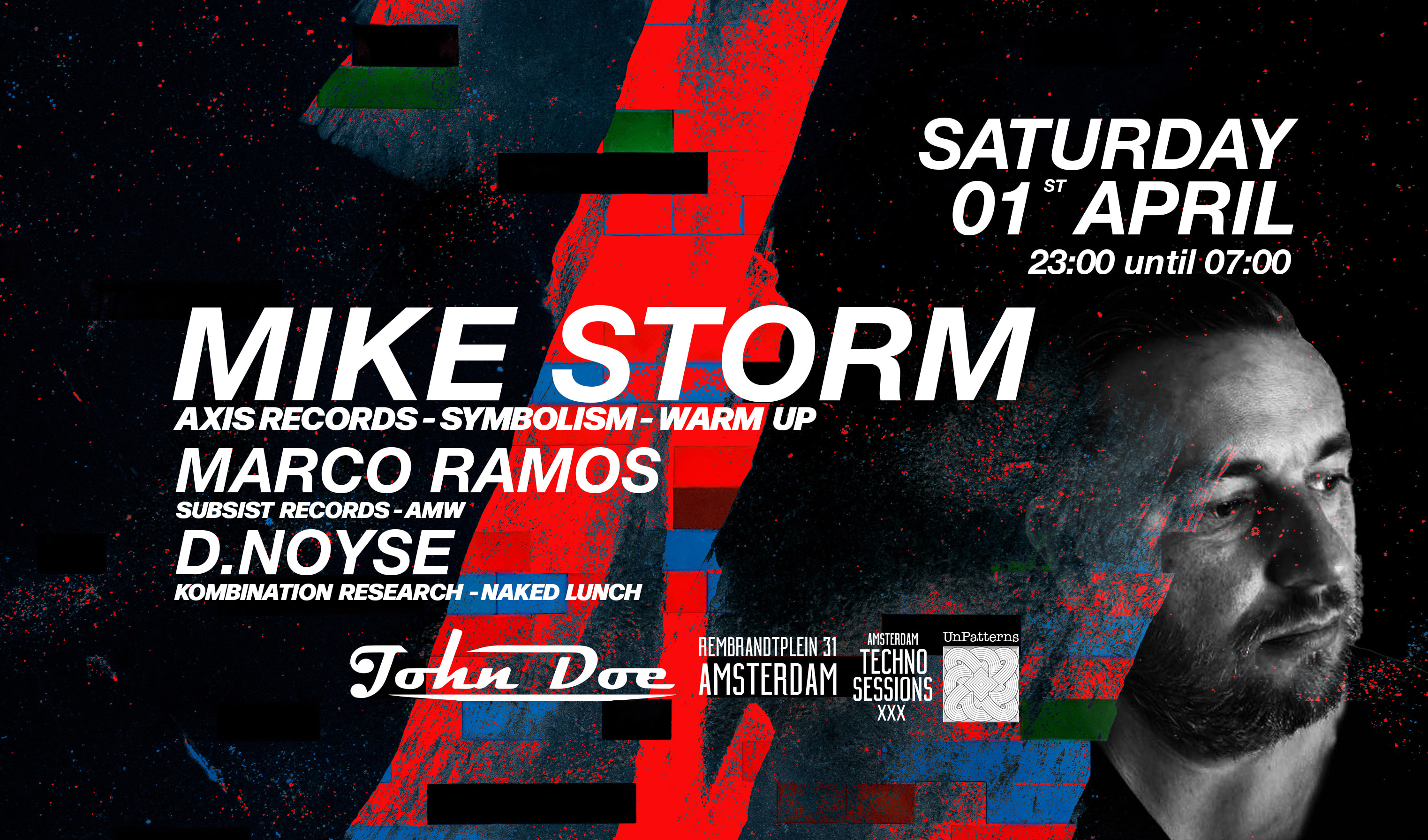 Amsterdam Techno Sessions W/ Mike Storm (Axis Records) Live!